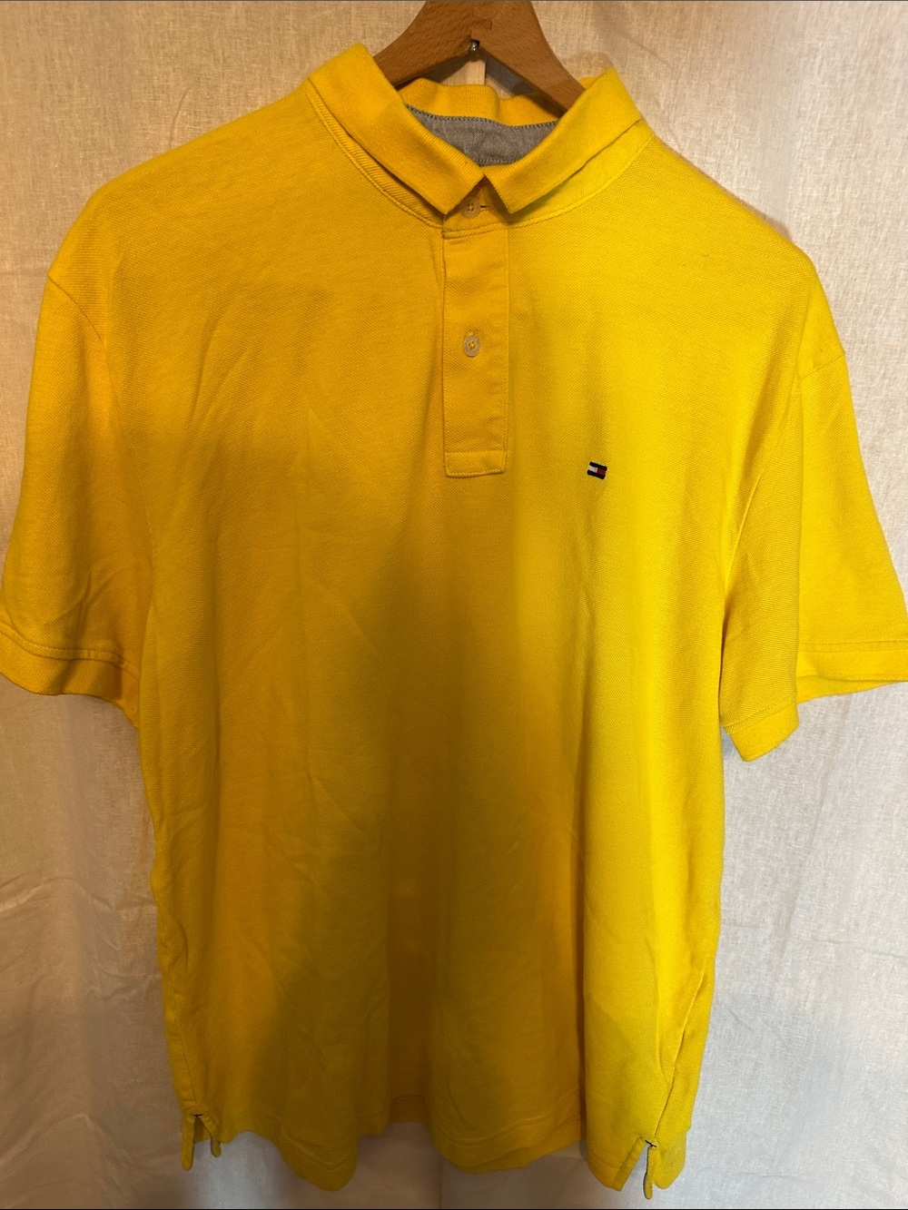 Tommy Hilfiger Men’s Bright Yellow Polo Shirt